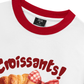 Áo Thun Ringer Relaxed Fit Sweet Pastry Red Bơ Croissant