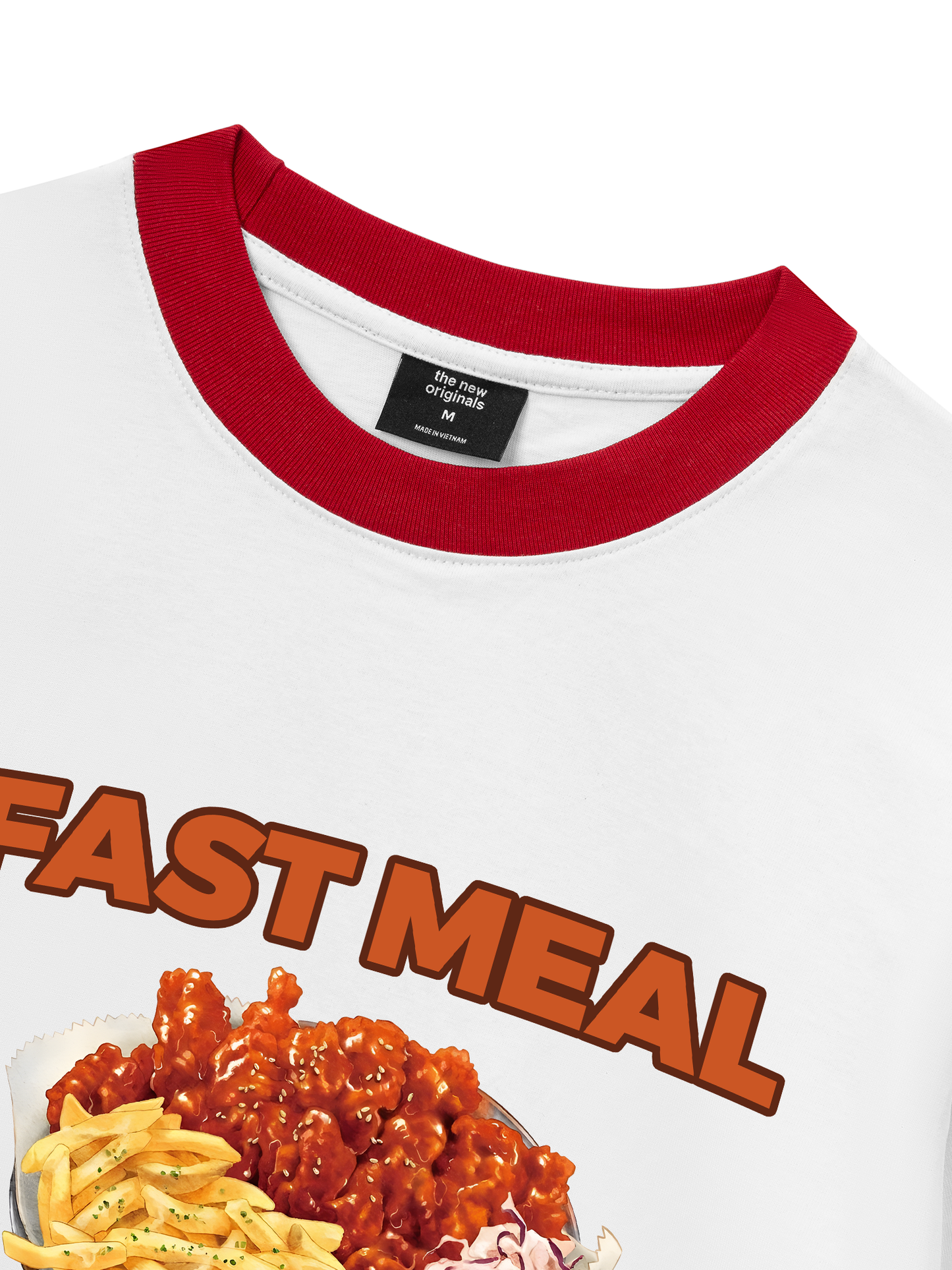 Áo Thun Ringer Relaxed Fit Foody Fast Meal