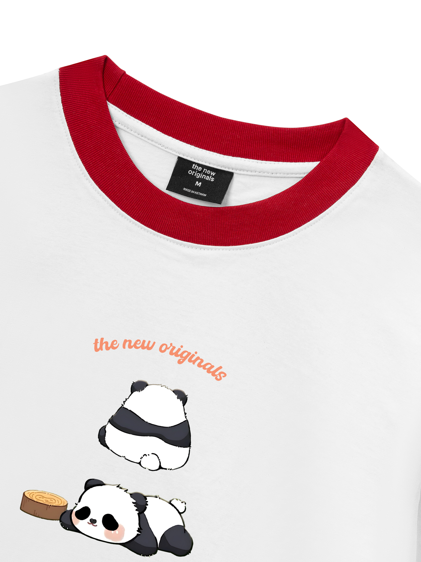 Áo Thun Ringer Relaxed Fit Panda Moooood