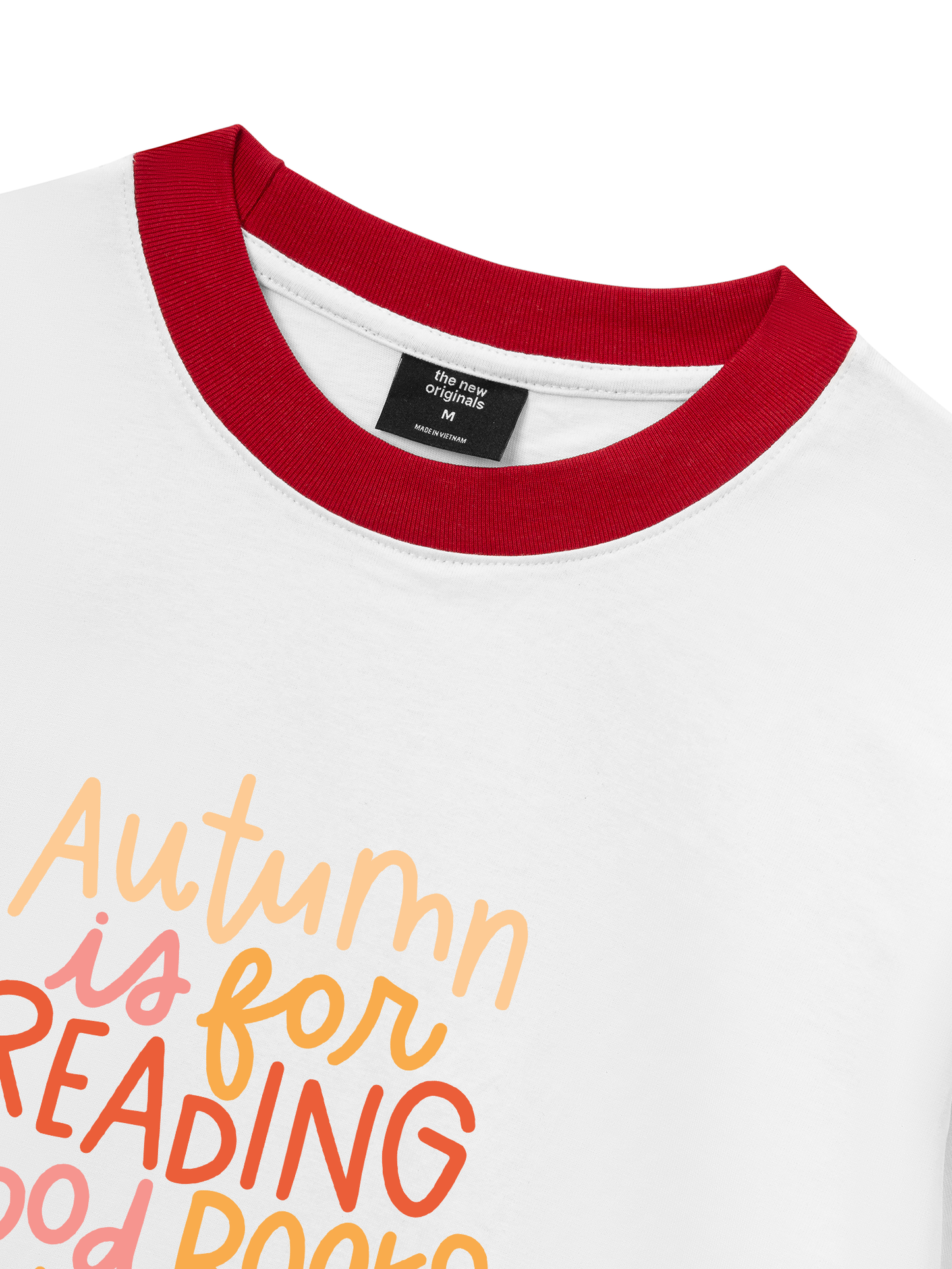 Áo Thun Ringer Relaxed Fit Autumn is For Reading Good Books