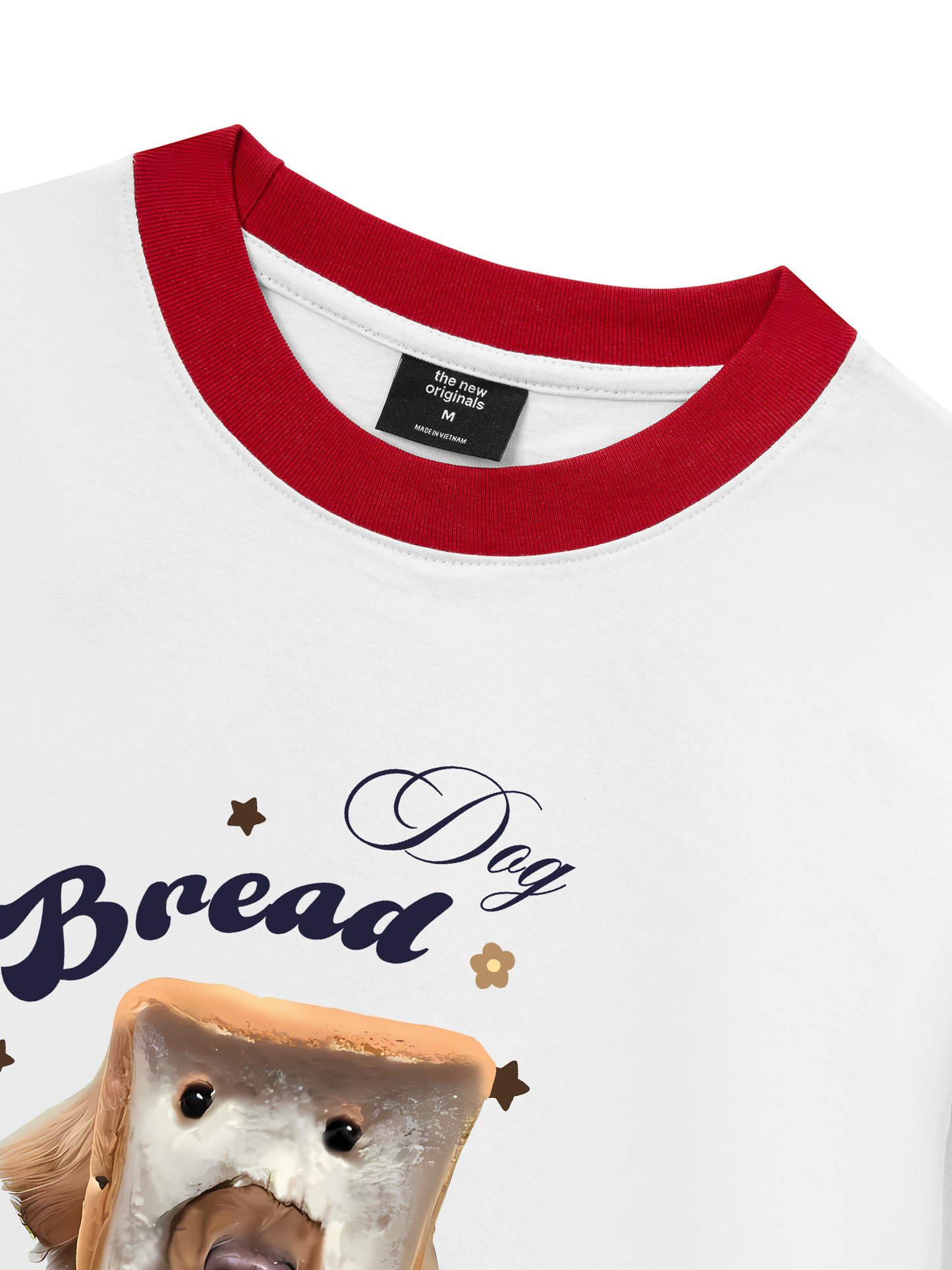 Áo Thun Ringer Relaxed Fit Sweet Pastry Bread Dog
