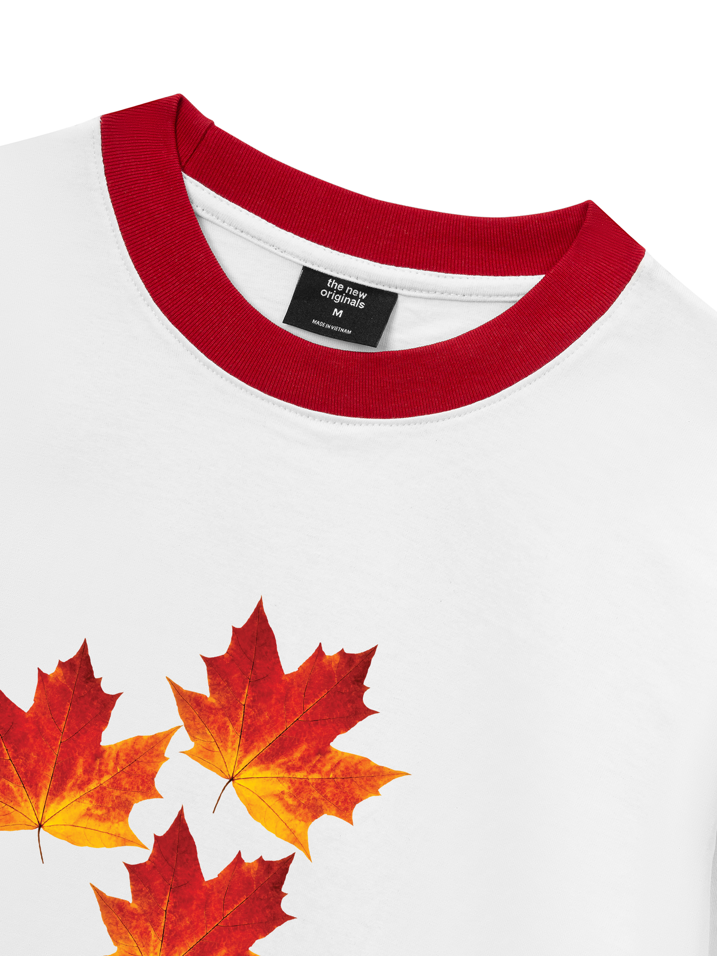 Áo Thun Ringer Relaxed Fit Autumn Play In The Leaves