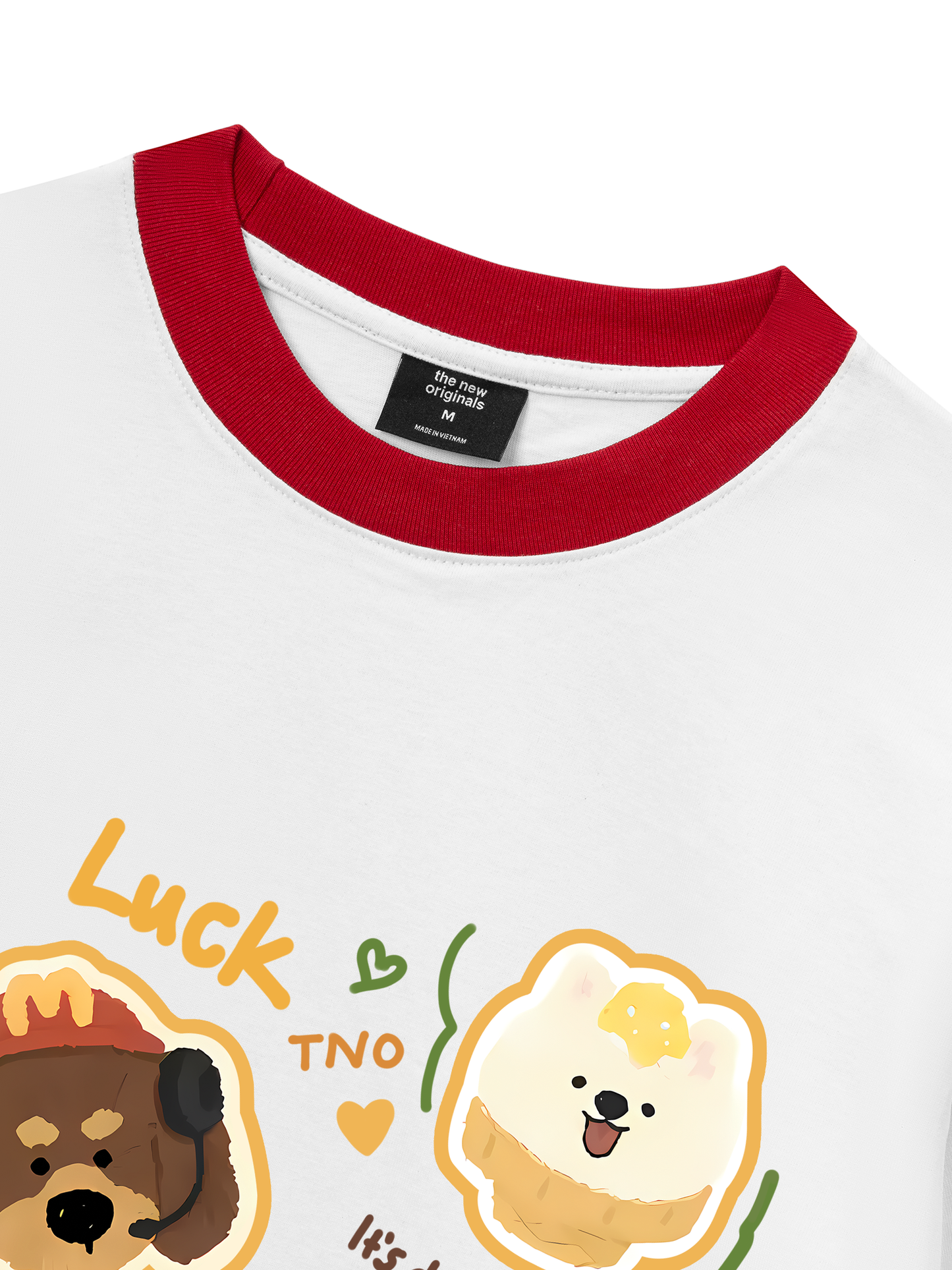 Áo Thun Ringer Relaxed Fit Sweet Pastry Cute Humburger