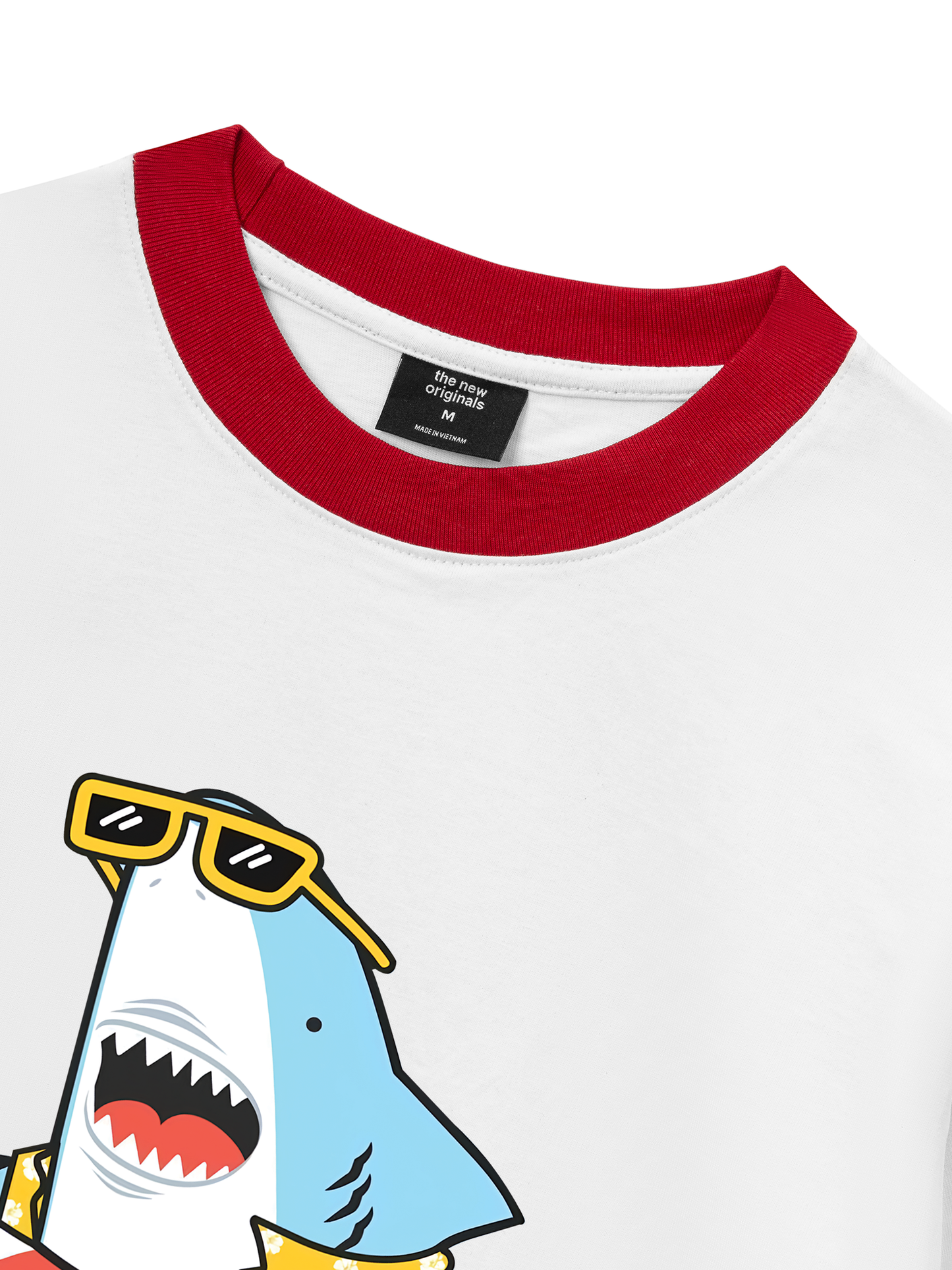 Áo Thun Ringer Relaxed Fit Ocean baby Shark
