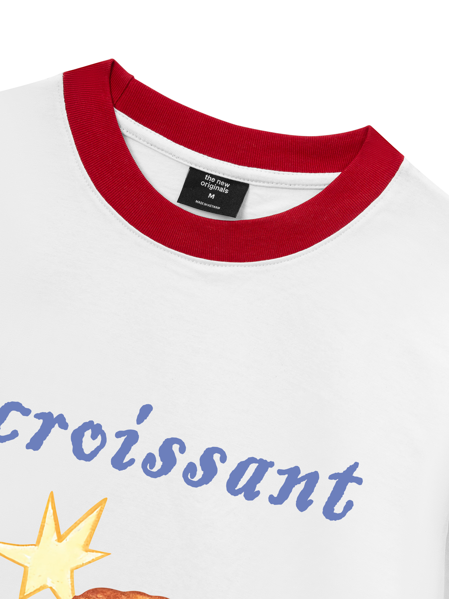 Áo Thun Ringer Relaxed Fit Croissant