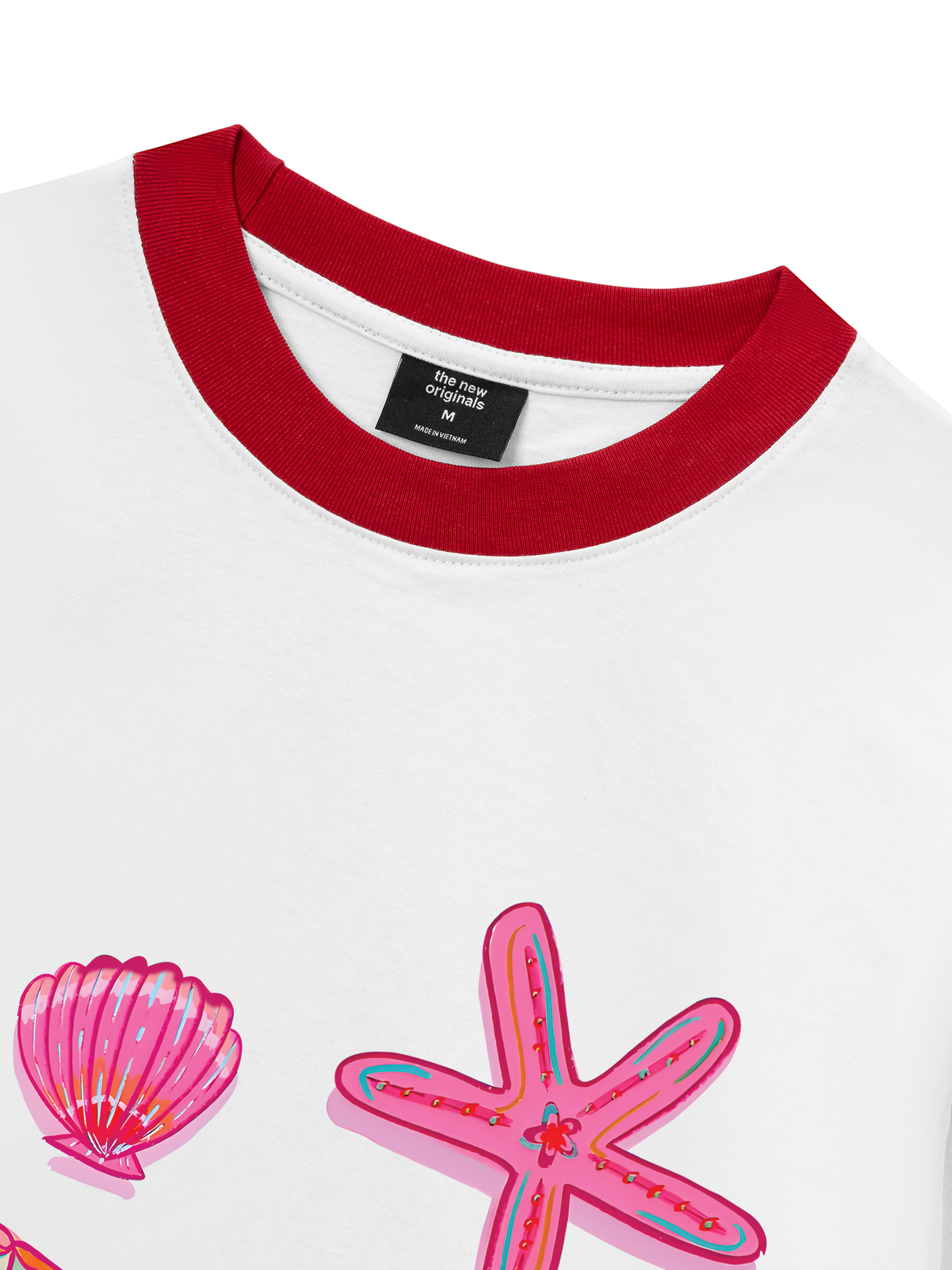 Áo Thun Ringer Relaxed Fit Suummer Vibes Sea Life