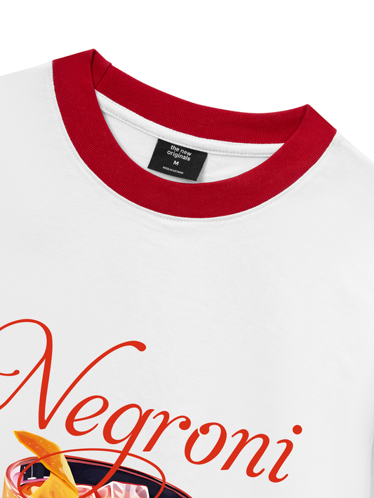 Áo Thun Ringer Relaxed Fit Fresh Red Negroni