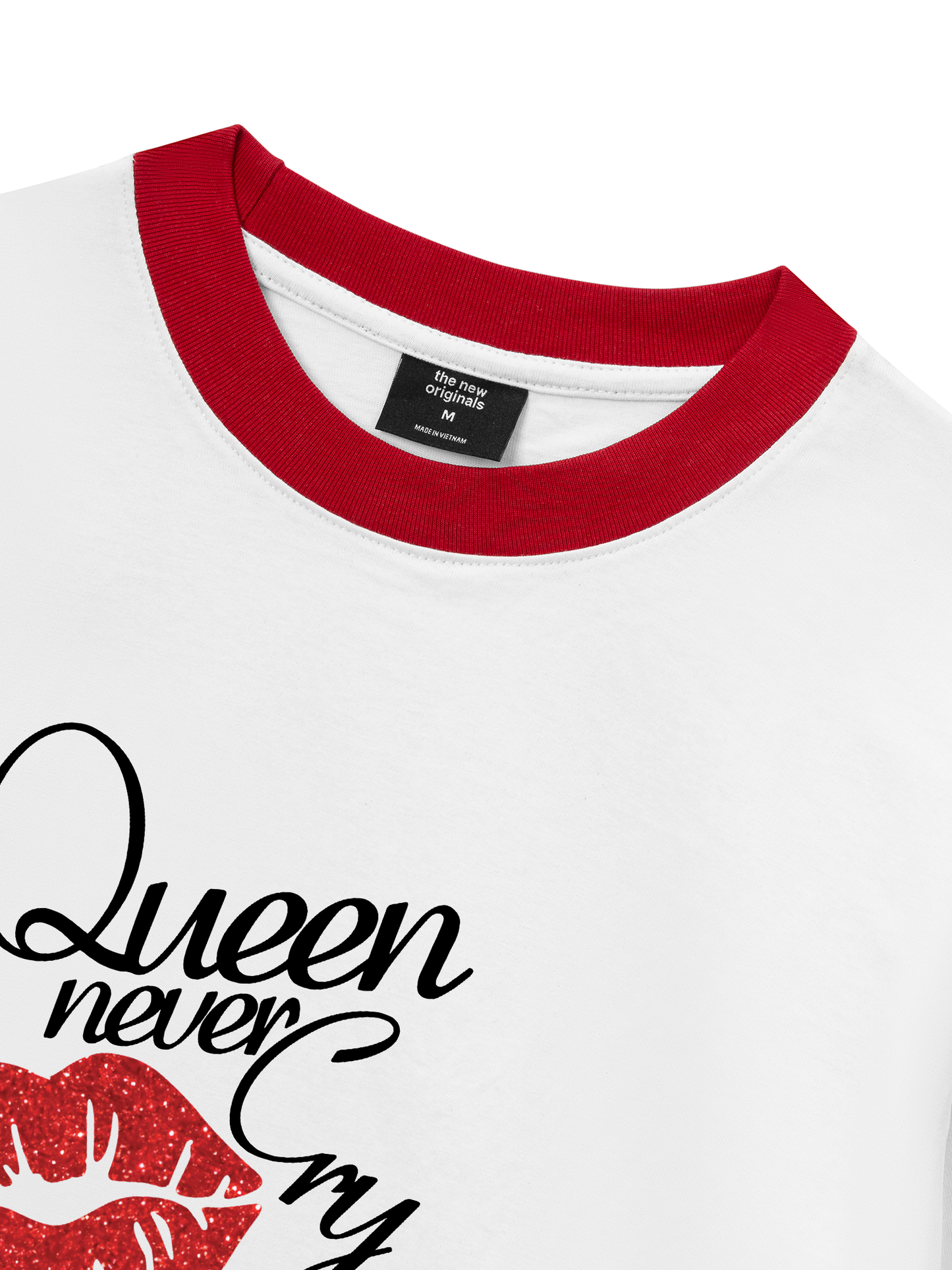 Áo Thun Ringer Relaxed Fit Queen never cry