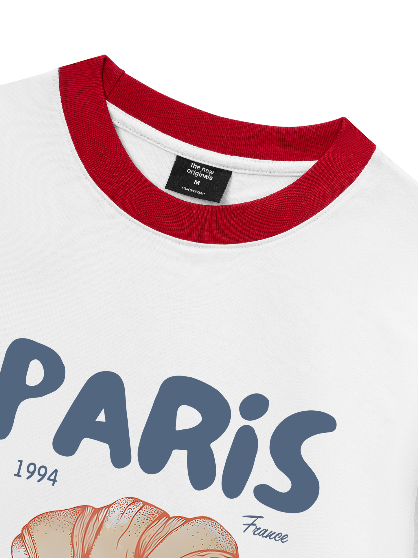 Áo Thun Ringer Relaxed Fit Paris Coissant