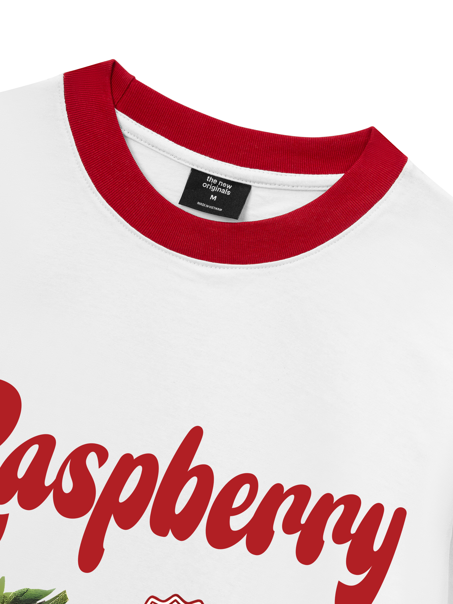 Áo Thun Ringer Relaxed Fit Summer Vibes Raspberry