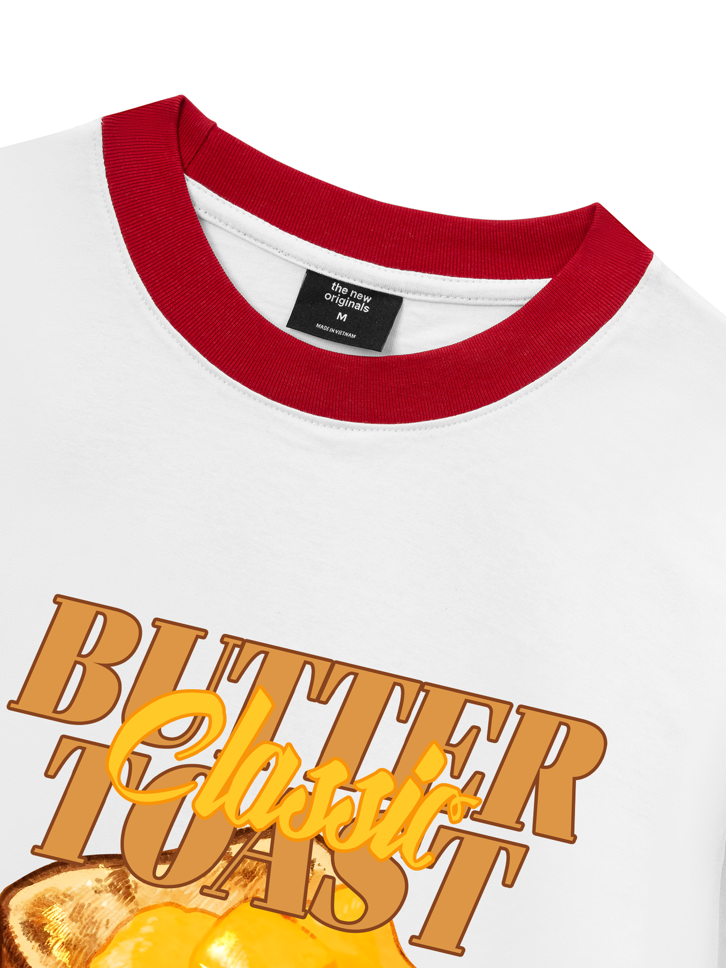 Áo Thun Ringer Relaxed Fit Foody Classic Butter Toast