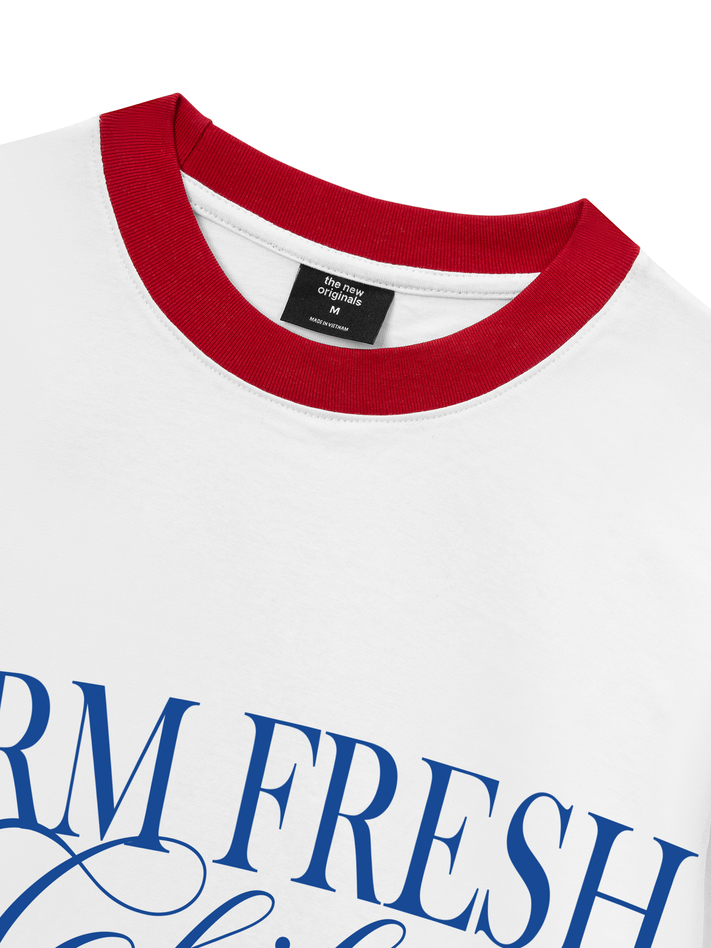Áo Thun Ringer Relaxed Fit Summer Vibes Farm Fresh Chili