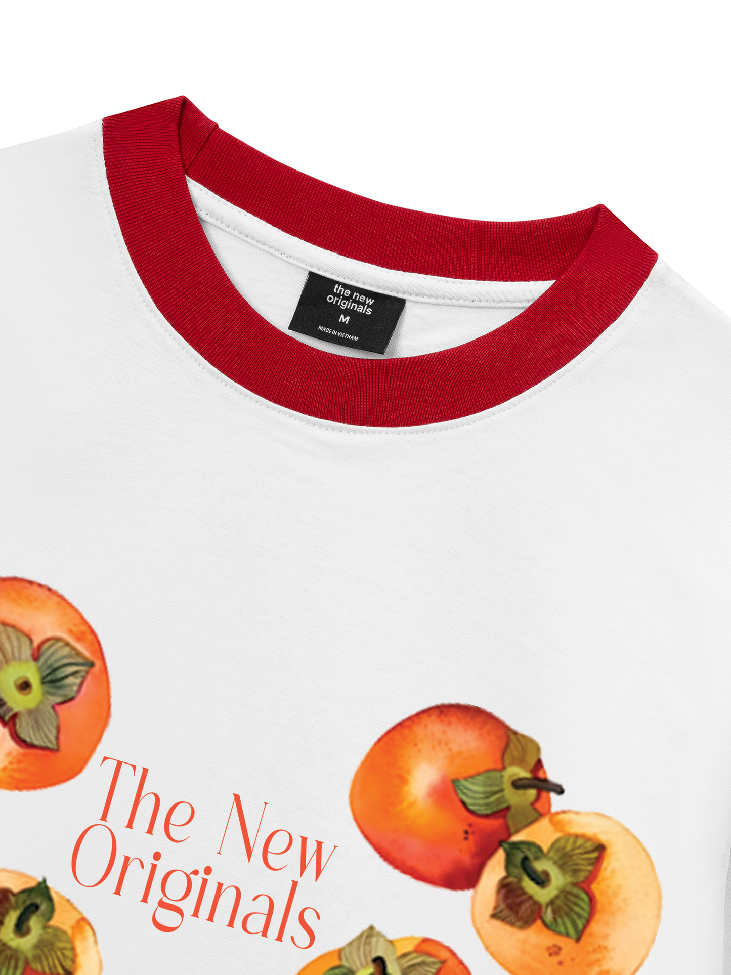 Áo Thun Ringer Relaxed Fit Ripe persimmons