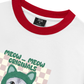 Áo Thun Ringer Relaxed Fit Animal Mood Meow Green Pink