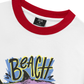 Áo Thun Ringer Relaxed Fit Ocean Beach Vibes Shark