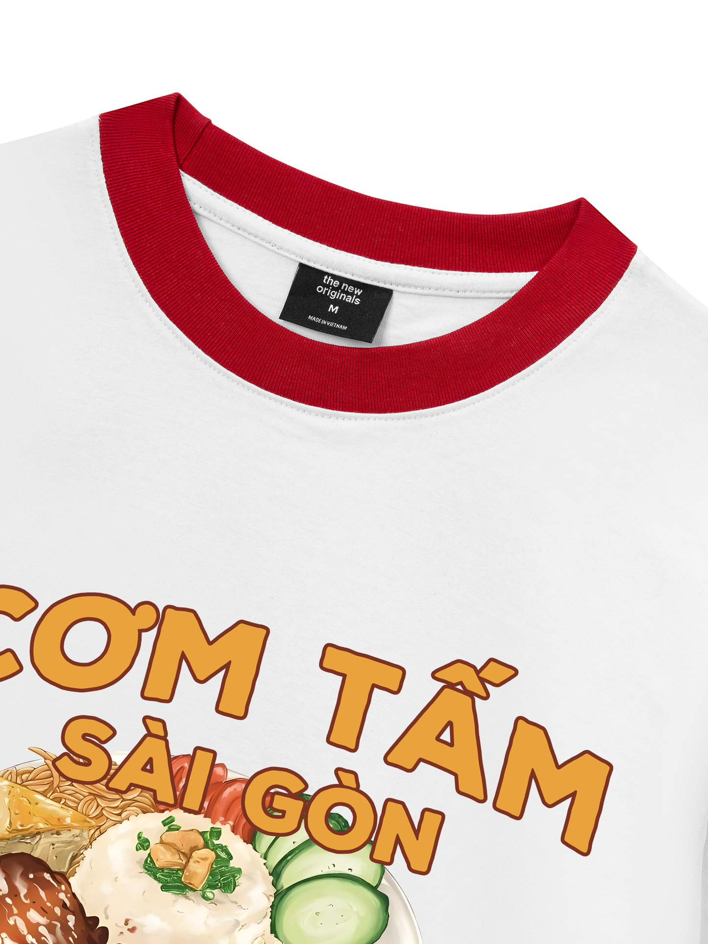 Áo Thun Ringer Relaxed Fit Foody Cơm Tấm Sài Gòn