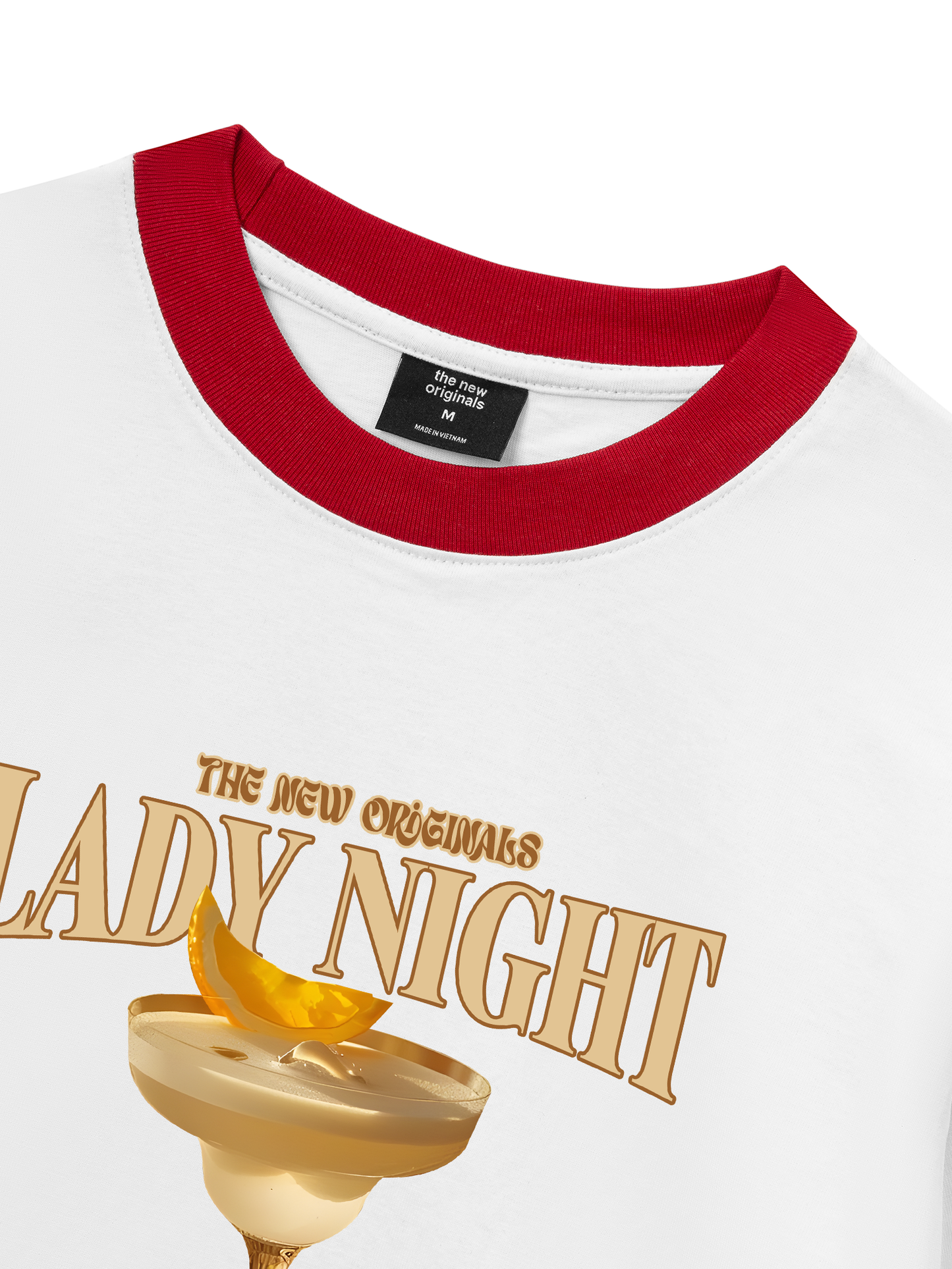 Áo Thun Ringer Relaxed Fit Fresh Lady Night