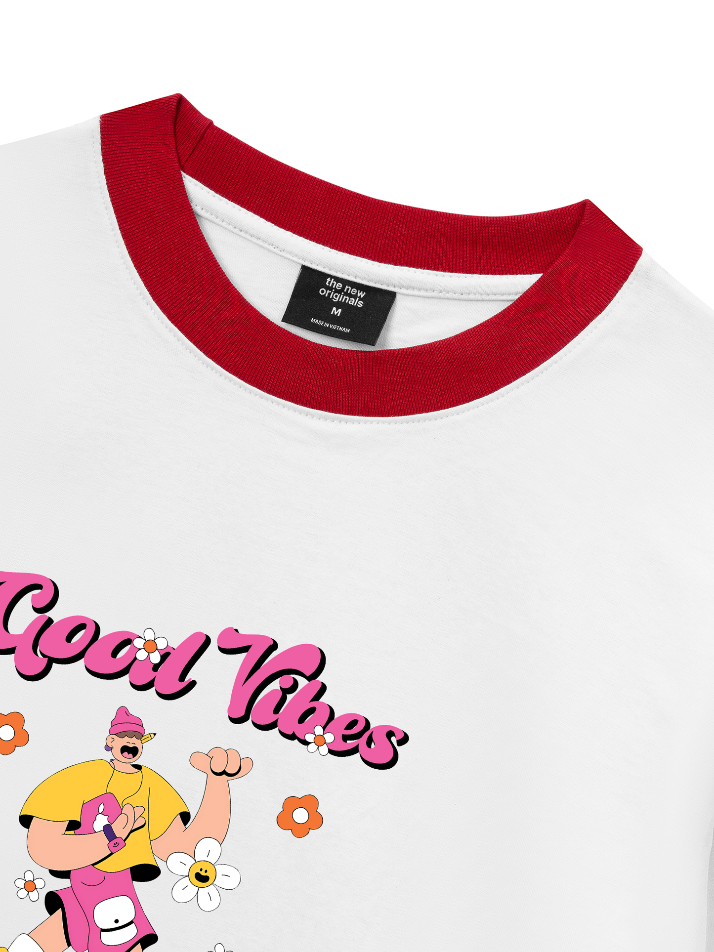 Áo Thun Ringer Relaxed Fit Weekend Goog Vibes Only