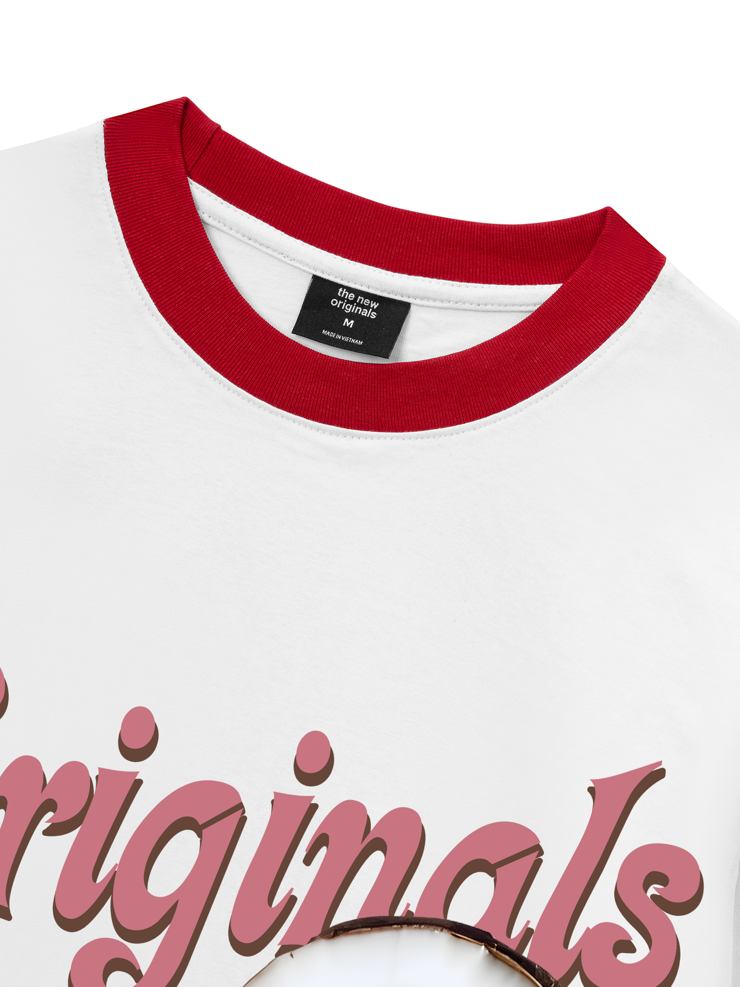 Áo Thun Ringer Relaxed Fit Summer Vibes Pink Girl Beachy