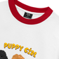 Áo Thun Ringer Relaxed Fit Animal Puppy Girl