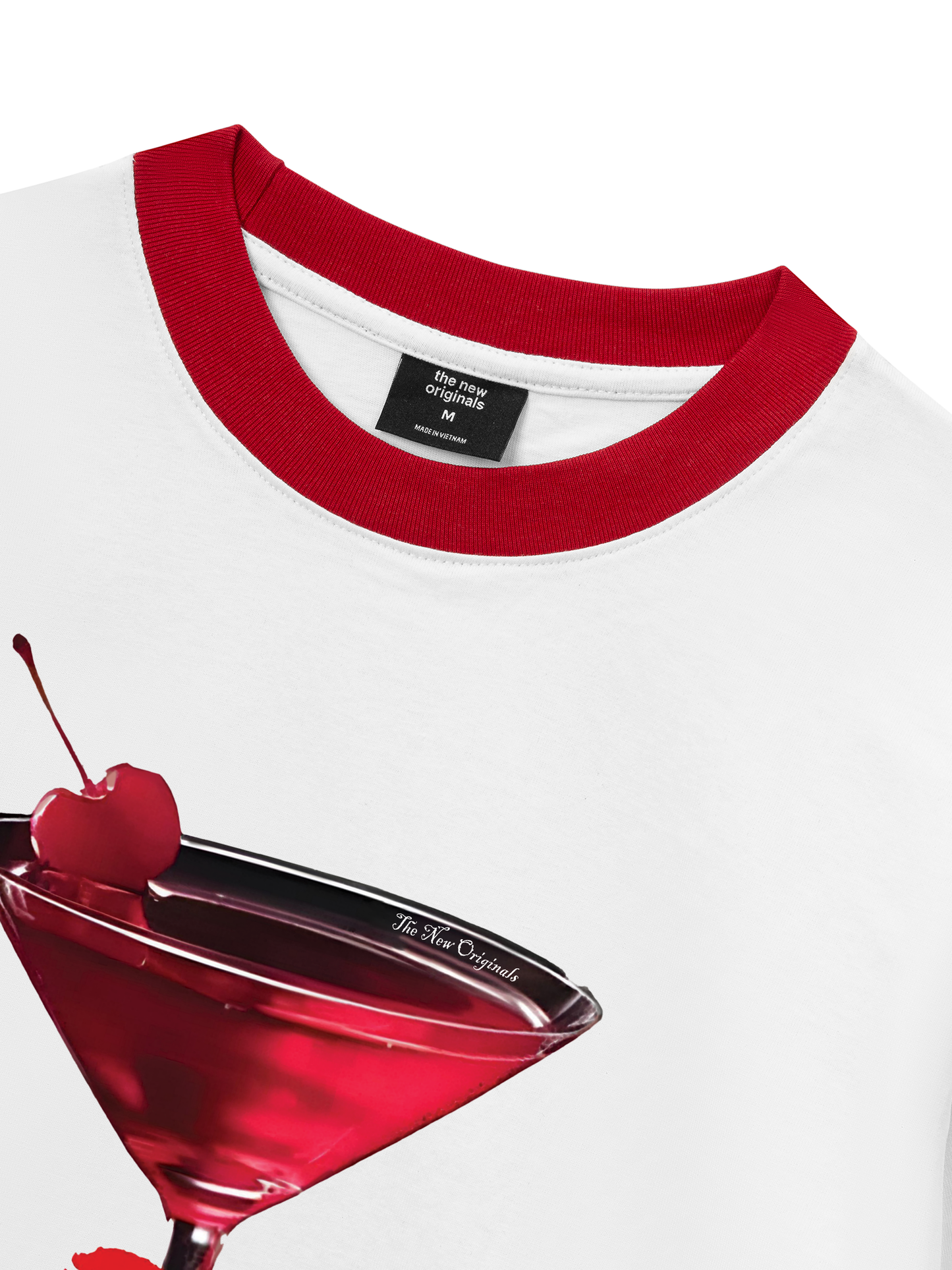 Áo Thun Ringer Relaxed Fit Seductive Night Cherry Goblet