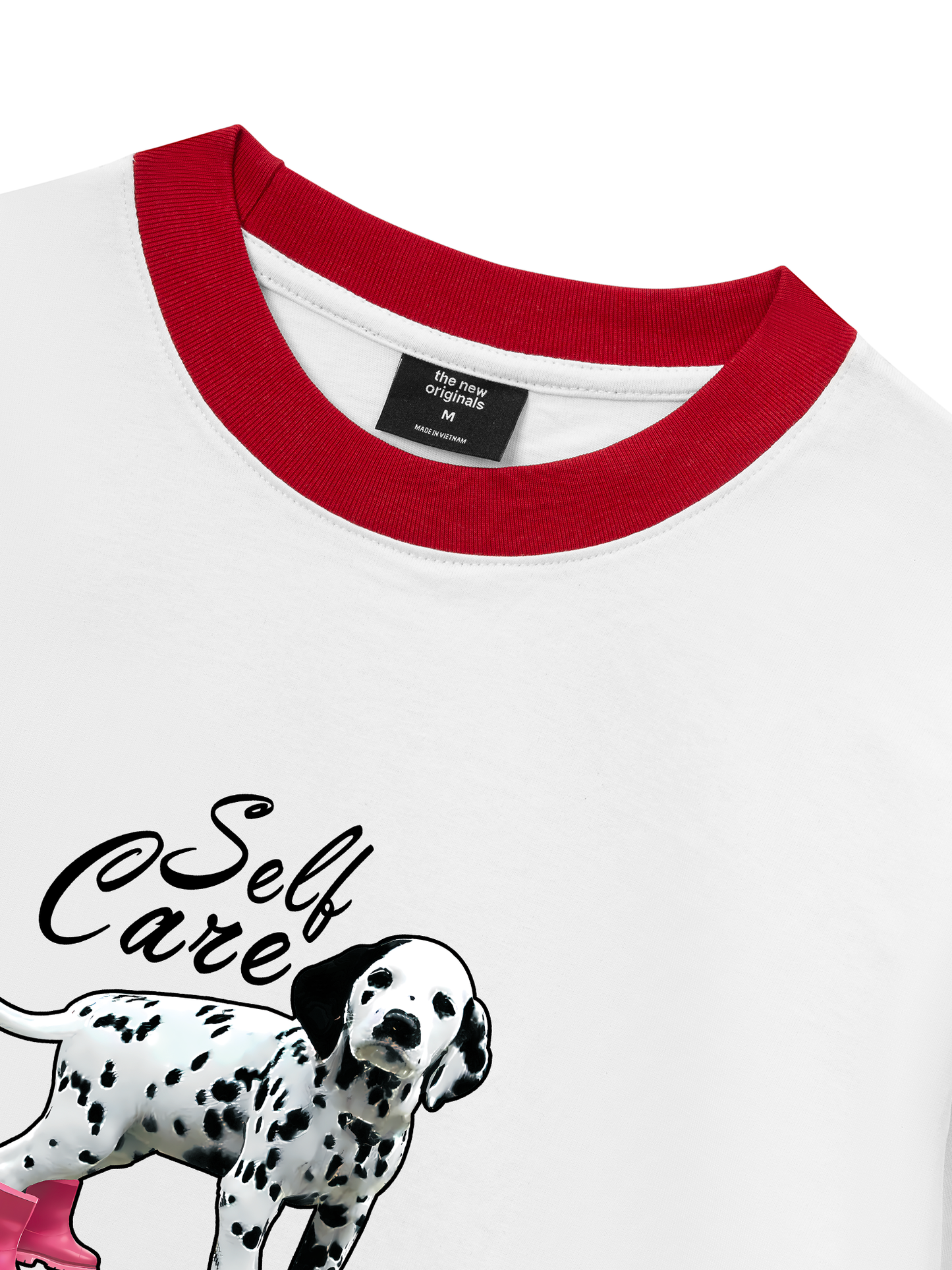 Áo Thun Ringer Relaxed Fit Animal Rainy Puppy