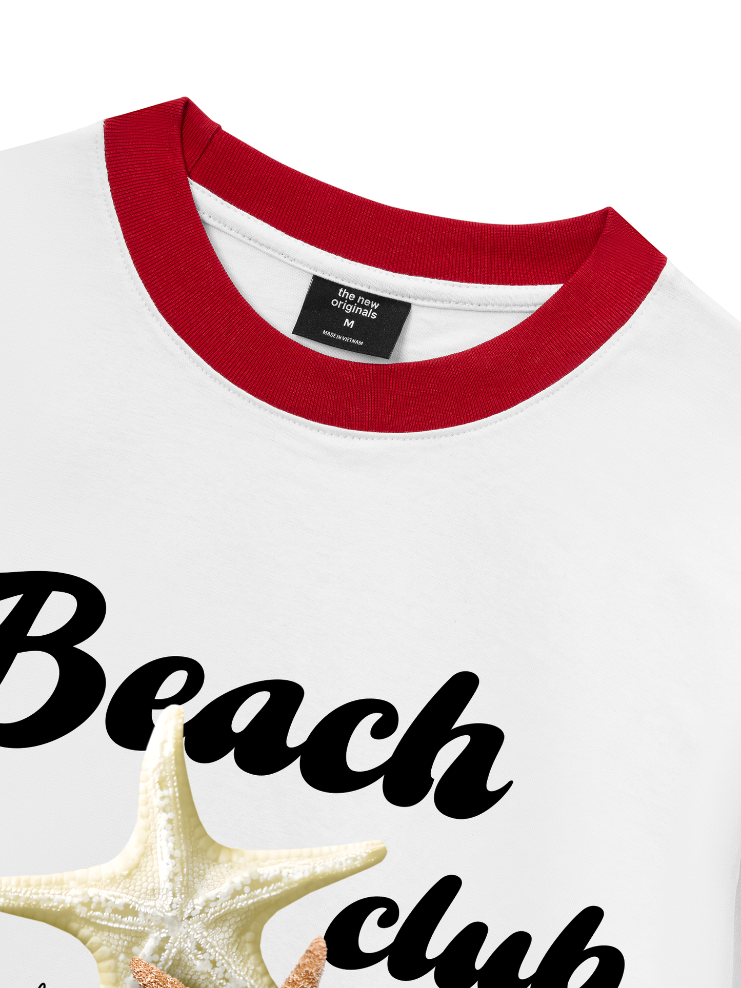Áo Thun Ringer Relaxed Fit Ocean Beach Club