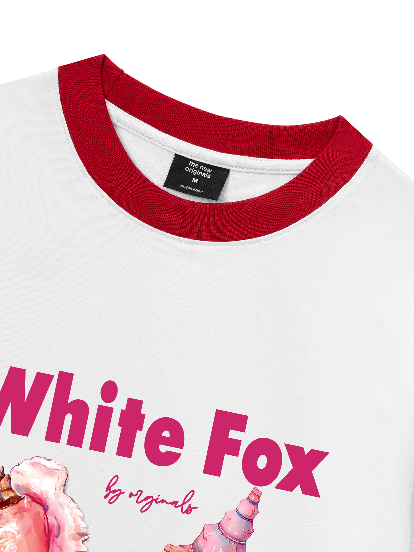 Áo Thun Ringer Relaxed Fit Ocean White Fox