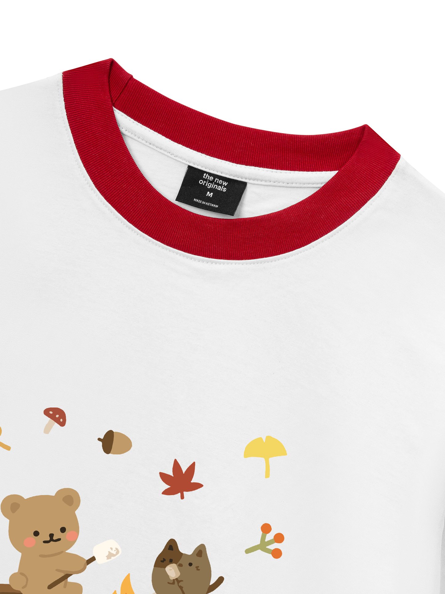 Áo Thun Ringer Relaxed Fit Autumn Vibes Autumn Leaves