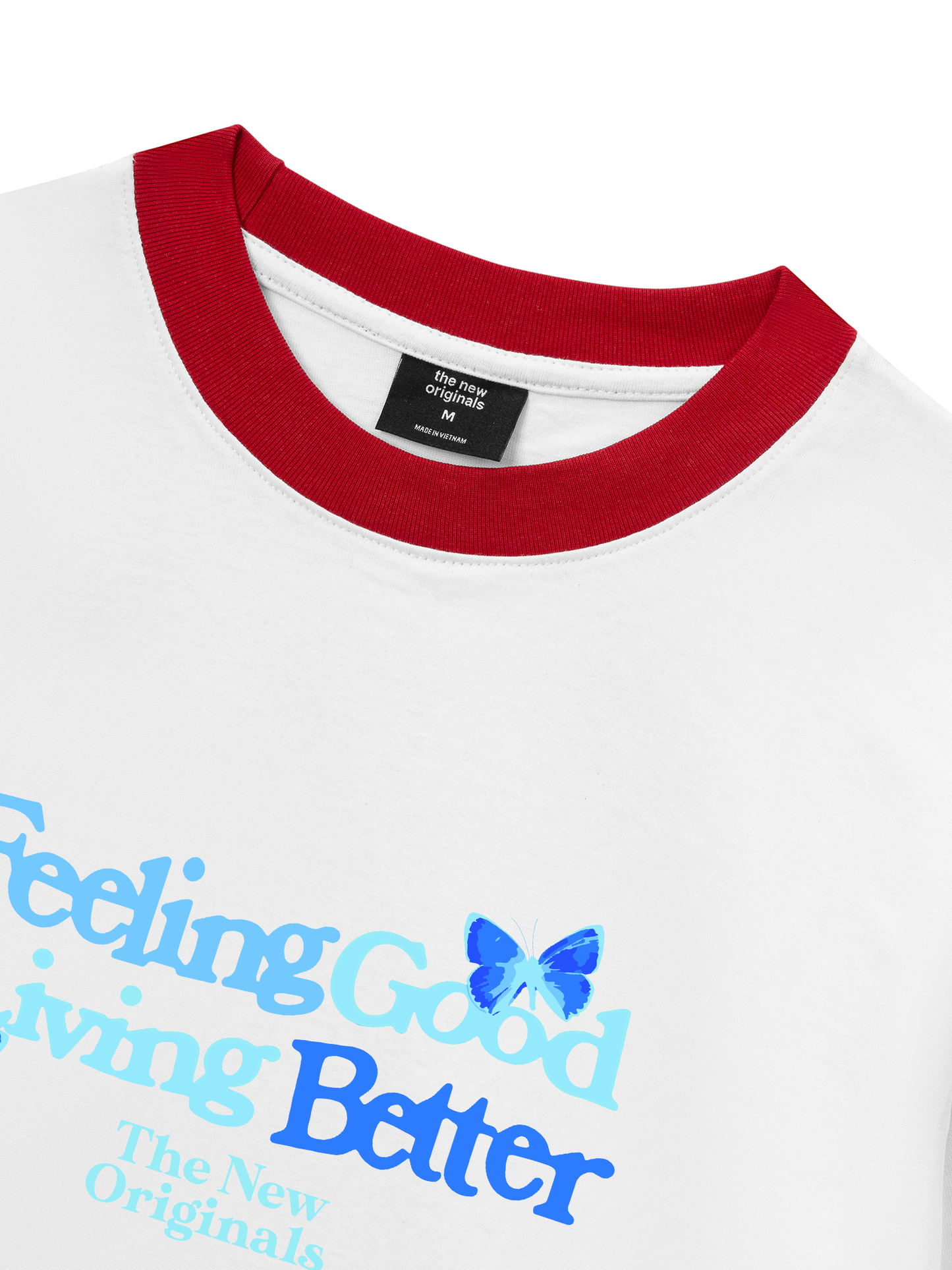 Áo Thun Ringer Relaxed Fit Be Bold Feeling Good Living Better