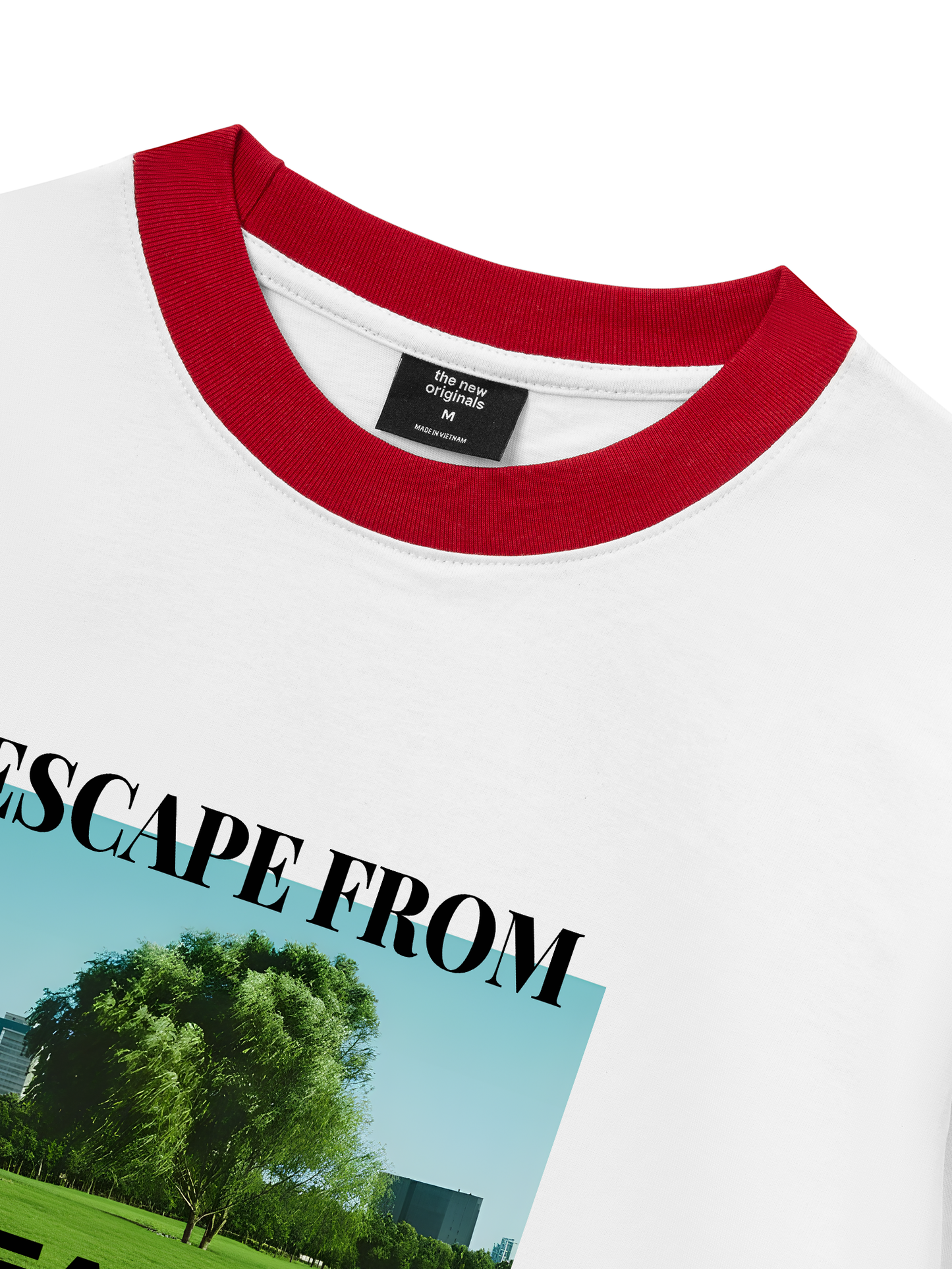 Áo Thun Ringer Relaxed Fit Escape From Reality