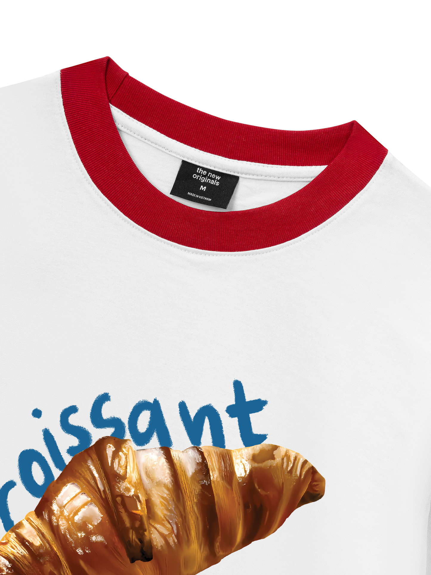 Áo Thun Ringer Relaxed Fit Sweet Patry Croissant