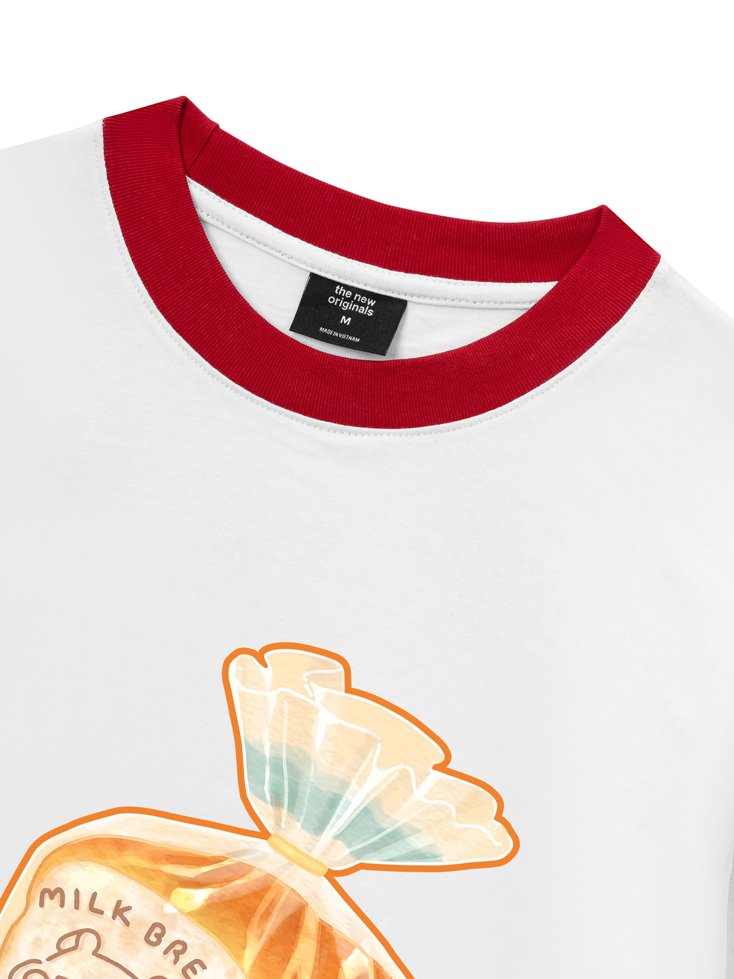Áo Thun Ringer Relaxed Fit Milk Bread