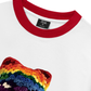 Áo Thun Ringer Relaxed Fit Bad Boy & Rainbow Crochet Hat