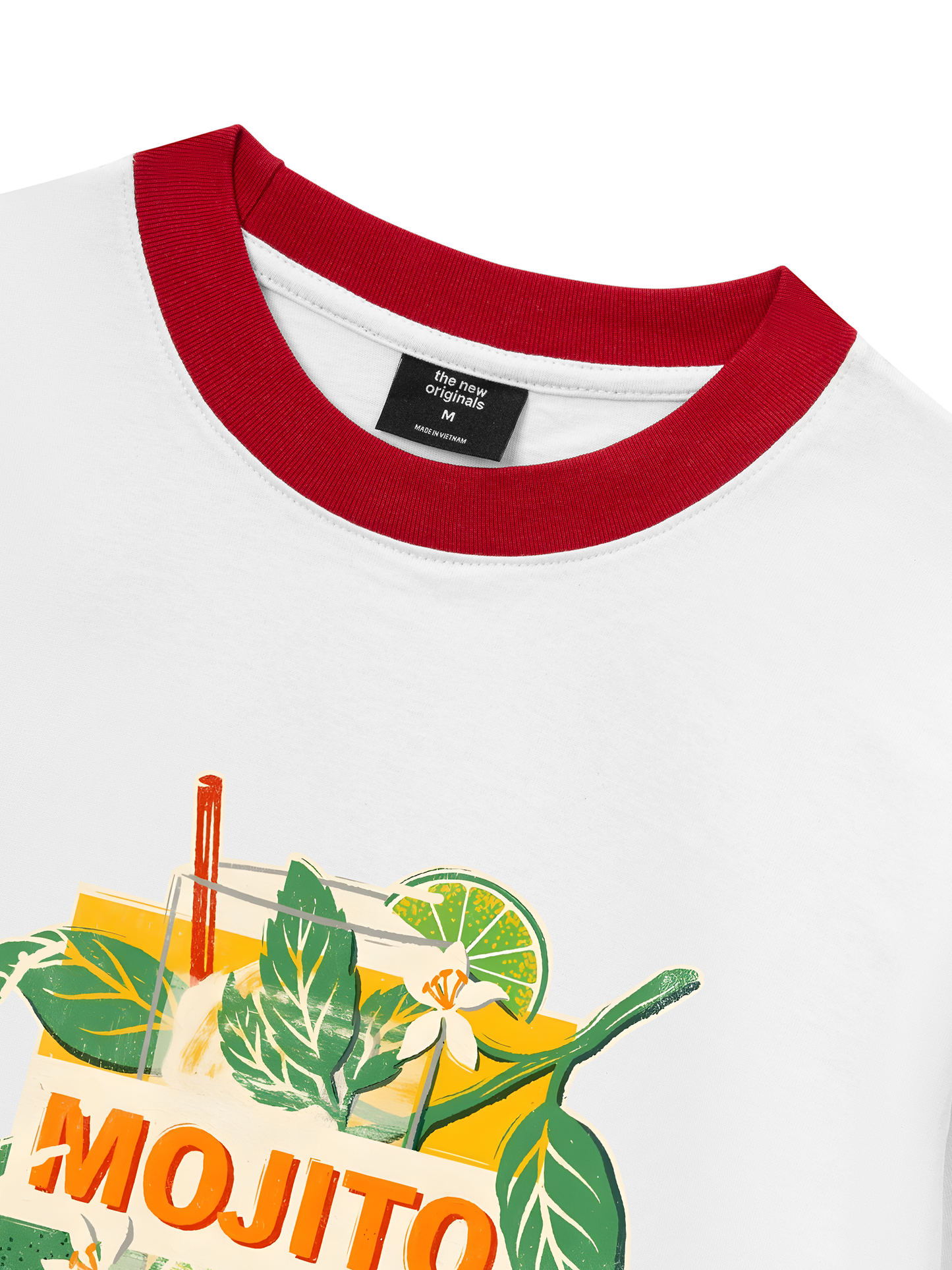 Áo Thun Ringer Relaxed Fit Fresh Lime Mojito