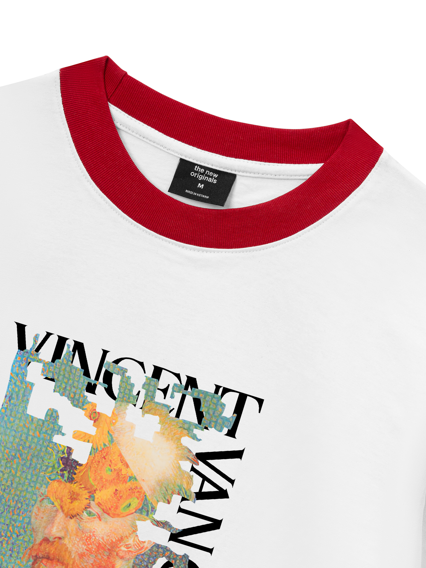 Áo Thun Ringer Relaxed Fit Puzzle Van Gogh