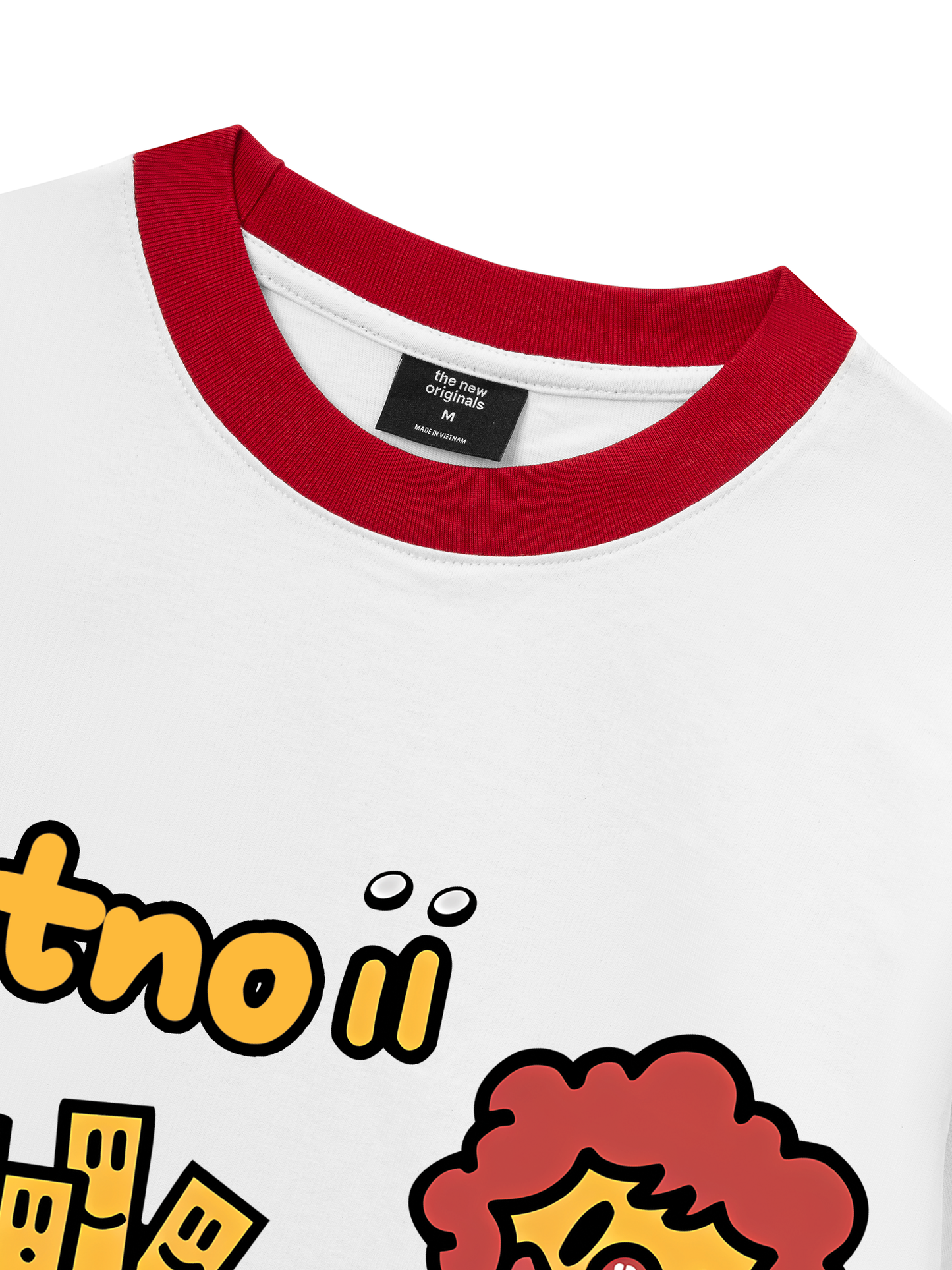 Áo Thun Ringer Relaxed Fit Sweet Pastry Burger Fry