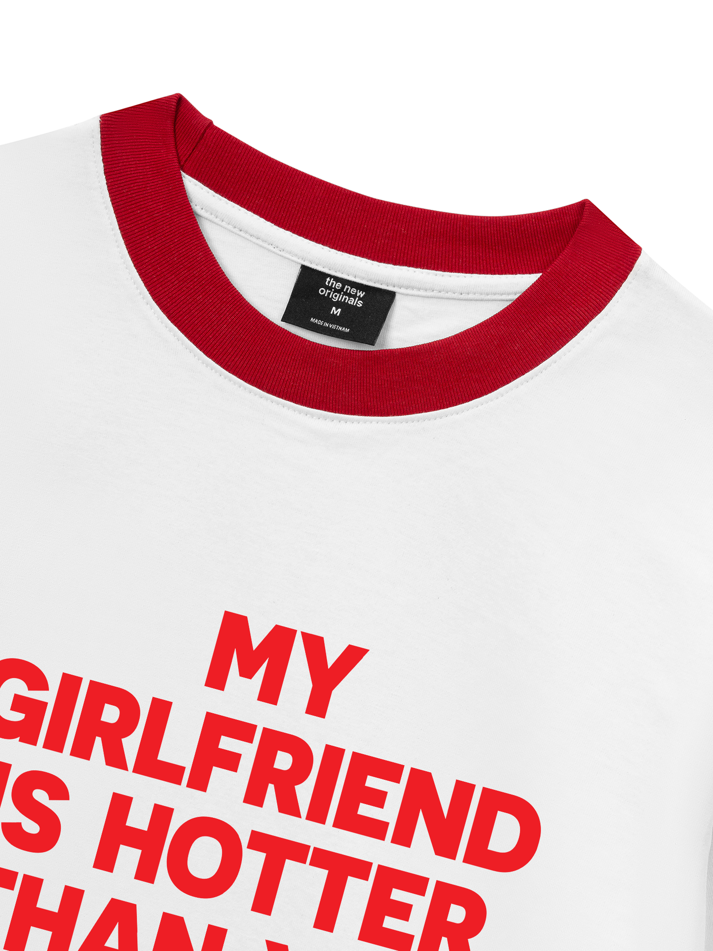 Áo Thun Ringer Relaxed Fit Life Vibe My Girlfriend
