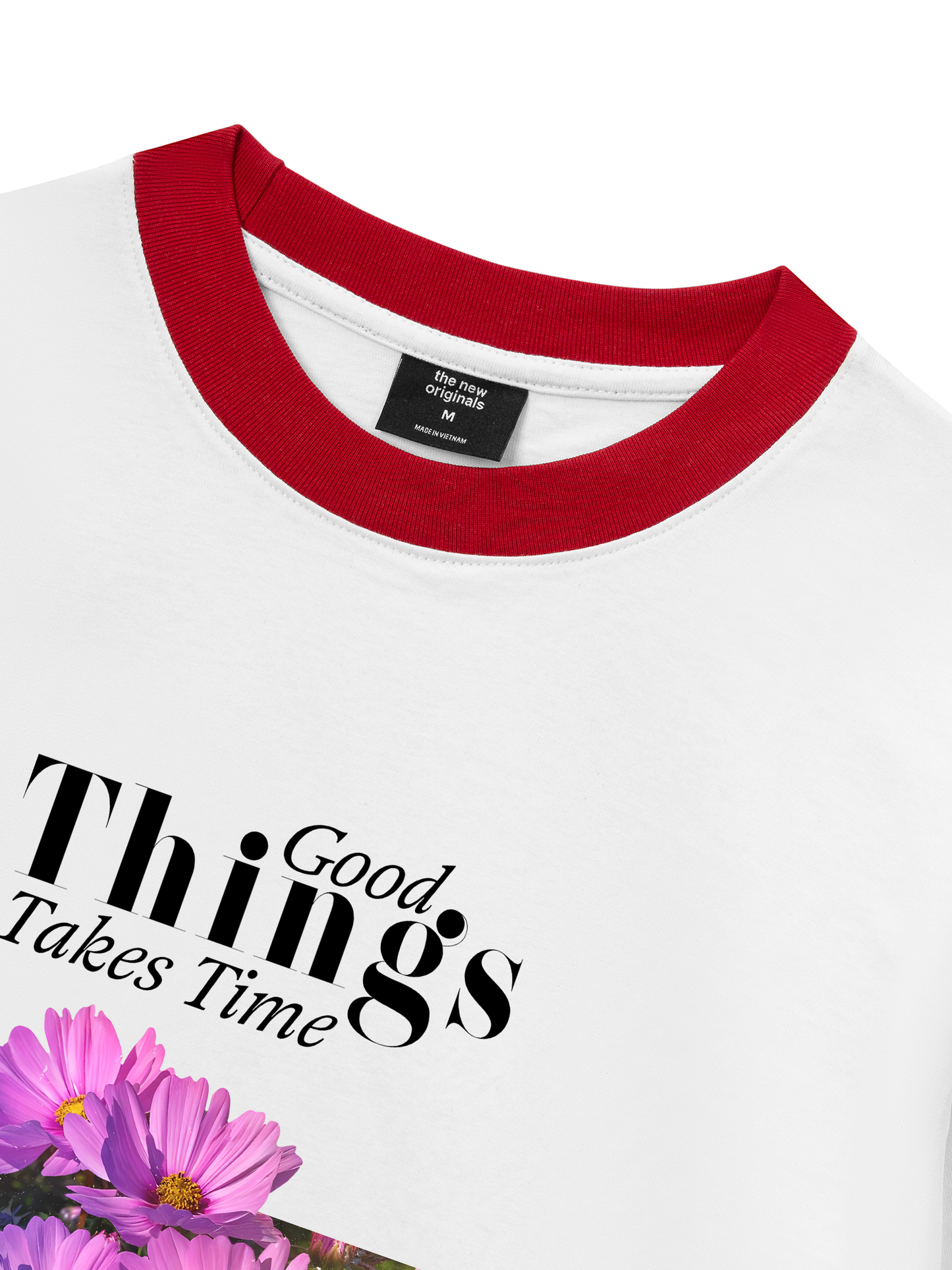 Áo Thun Ringer Relaxed Fit Good Things Take Time