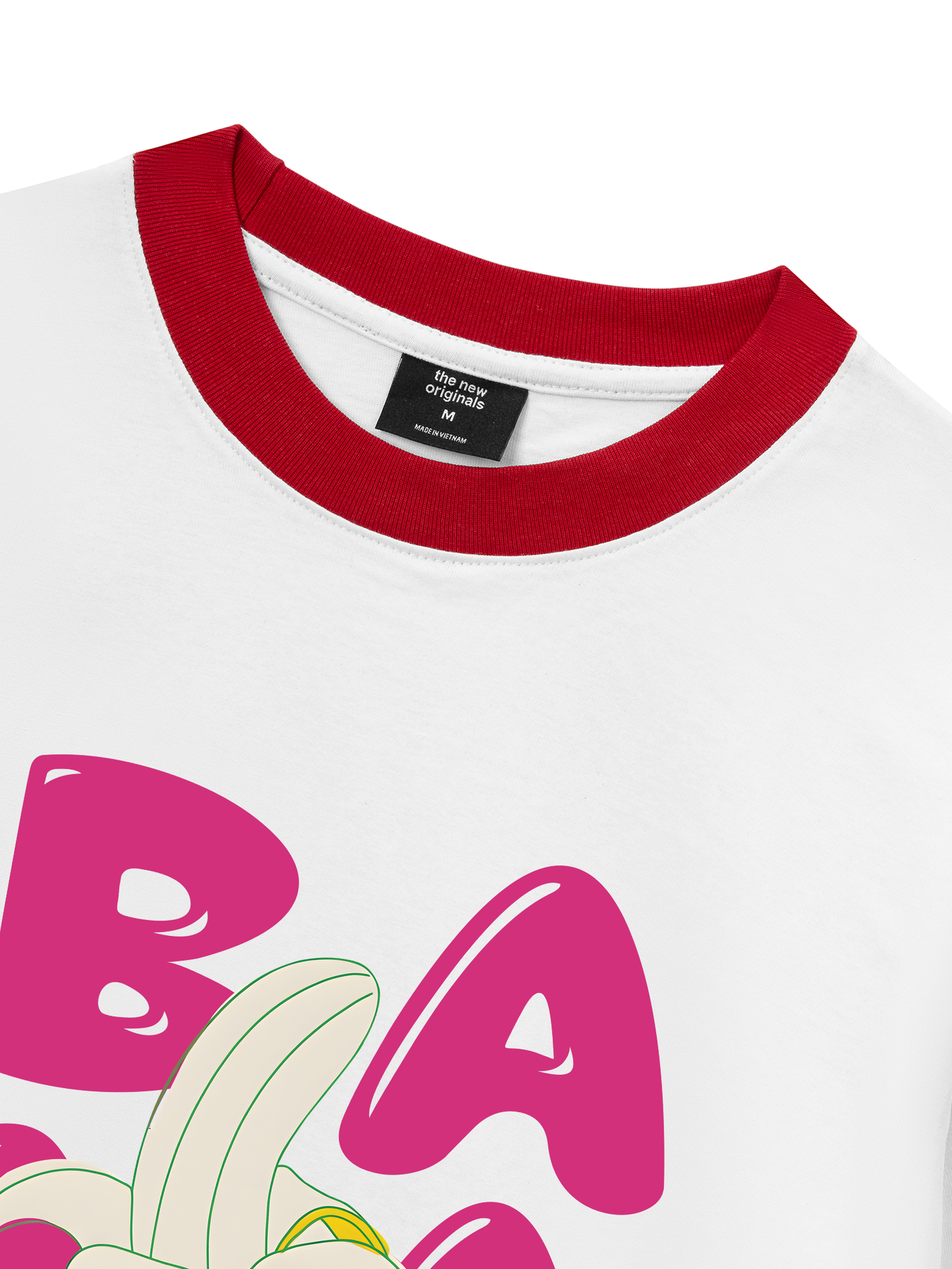 Áo Thun Ringer Relaxed Fit Suummer Vibes Cute Banana