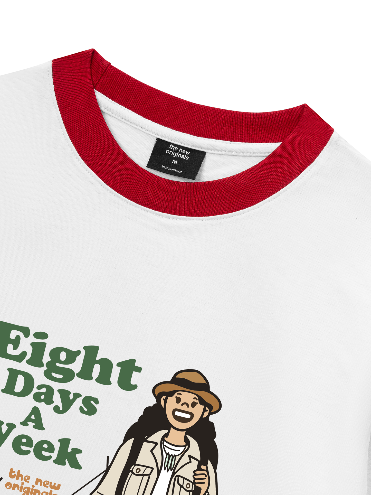 Áo Thun Ringer Relaxed Fit Eight Days A Week Girl