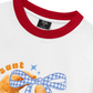 Áo Thun Ringer Relaxed Fit Sweet Pastry BLue Plaid Bow