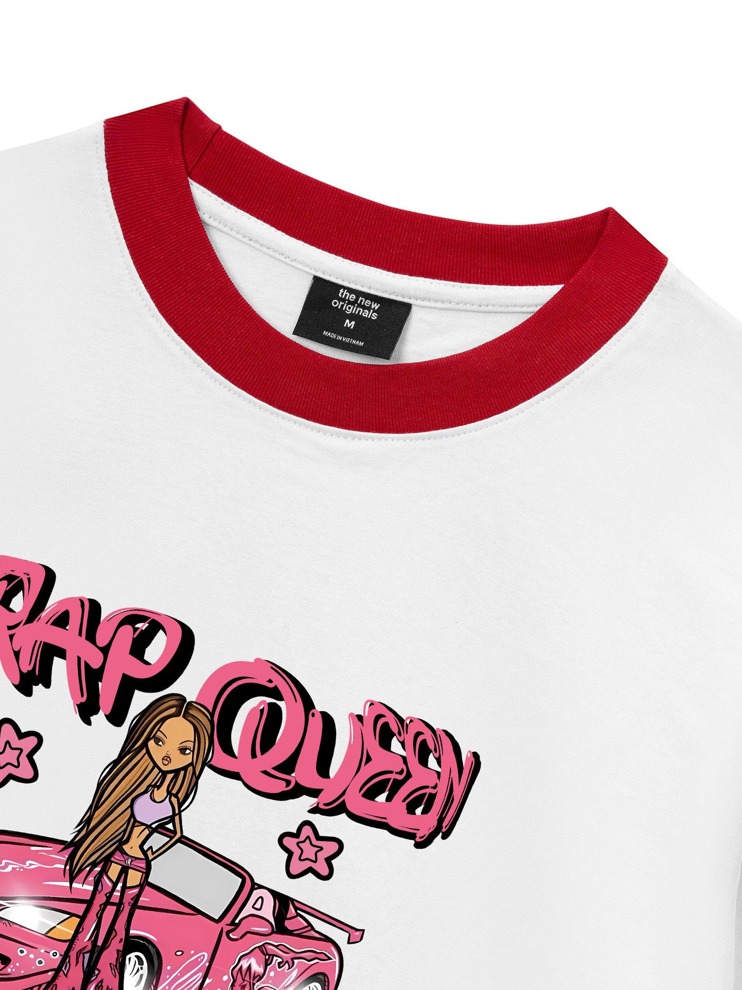 Áo Thun Ringer Relaxed Fit Weekend Trap Queen
