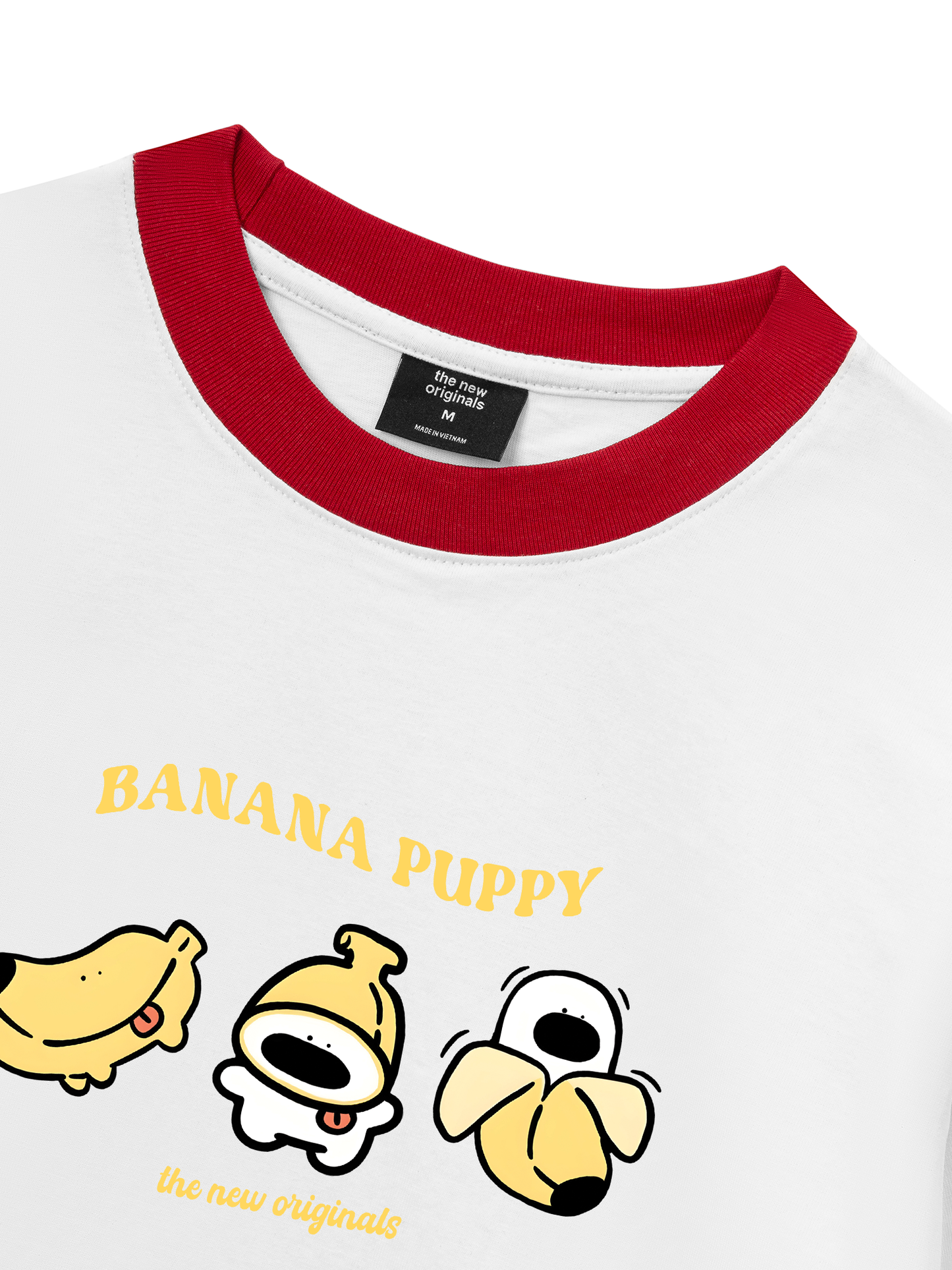 Áo Thun Ringer Relaxed Fit Banana Puppy