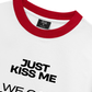 Áo Thun Ringer Relaxed Fit Life Vibe Just Kiss Me
