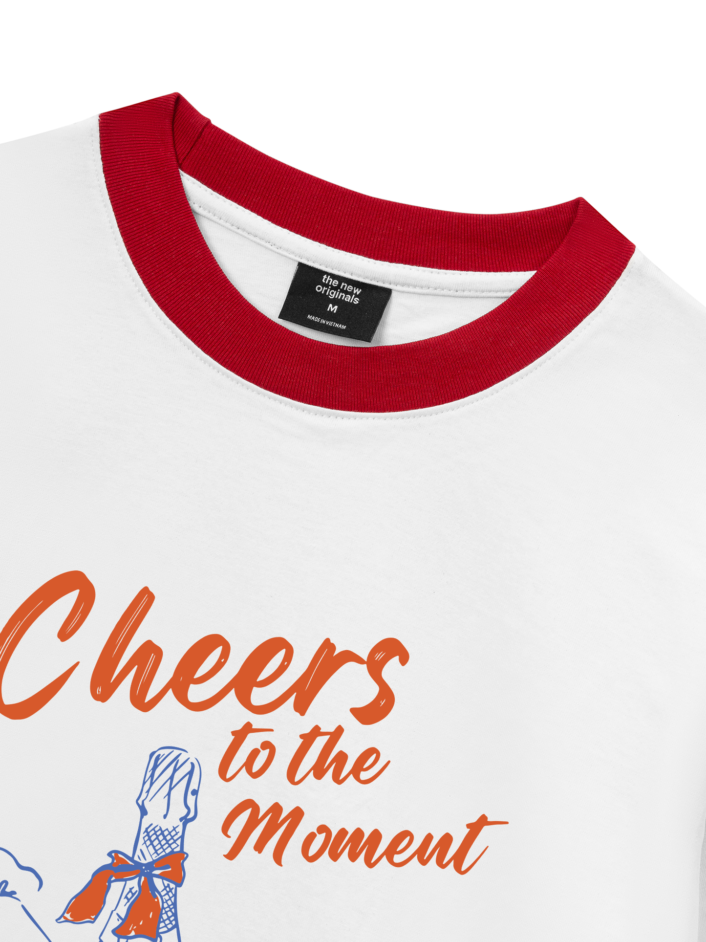 Áo Thun Ringer Relaxed Fit cheer to the moment