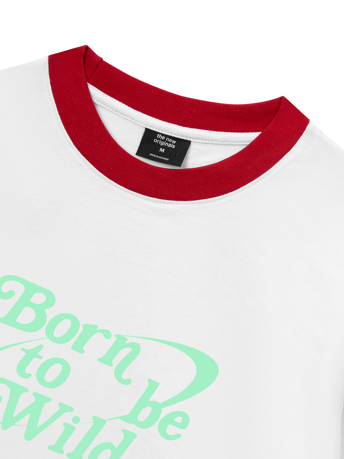 Áo Thun Ringer Relaxed Fit Born To Be Wild