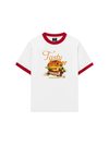 Áo Thun Ringer Relaxed Fit Foody Tasty Burger