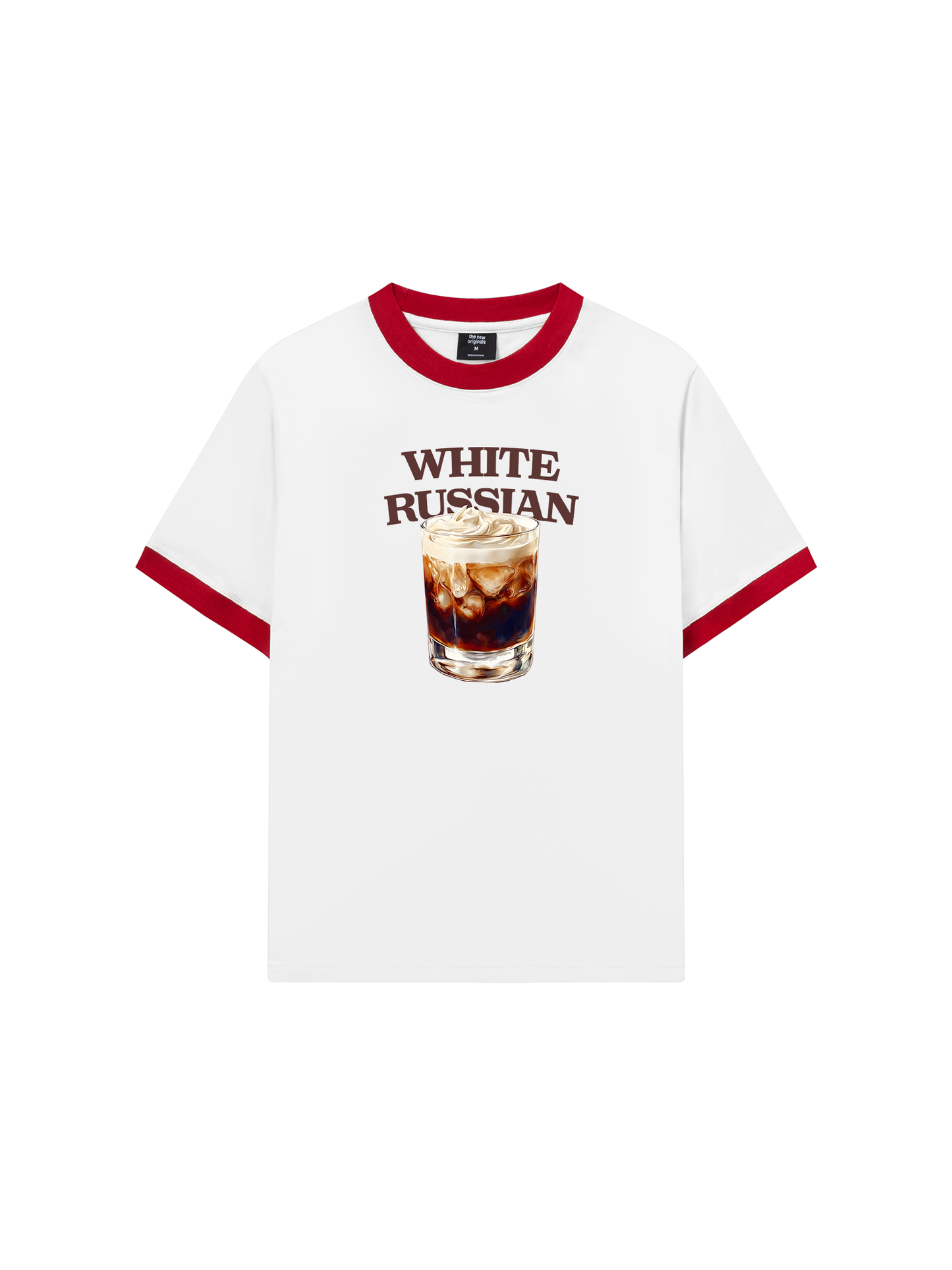 Áo Thun Ringer Relaxed Fit Fresh White Russian