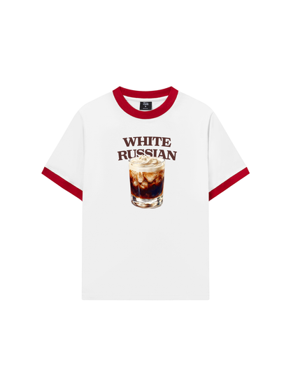 Áo Thun Ringer Relaxed Fit Fresh White Russian
